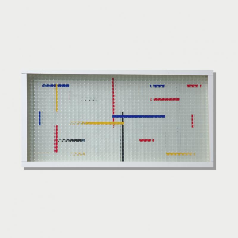 Reticolo frangibile quadricromia "doppio omaggio a P. M."
